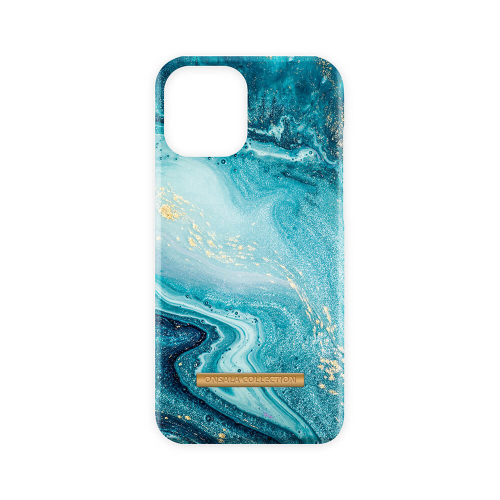 onsala-onsala-collection-mobilskal-soft Blue Sea Marble iPhone 12 / 12 Pro